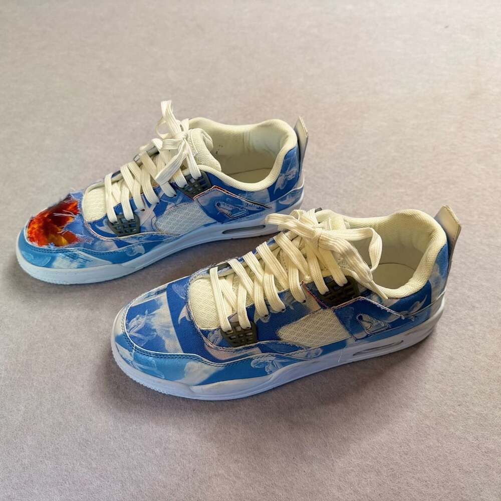 Kito Wares Afterlife Heaven Hell Men’s Size 9 Blue White Tearaway Sneakers NWOB